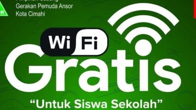 GP Ansor Kota Cimahi Sediakan Fasilitas Wifi Gratis untuk Siswa