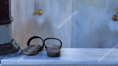 depositphotos 381992734 stock photo view pair clogs used ablution 980x400 1