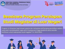 Ada Beasiswa Program Persiapan Studi Magister di Luar Negeri dari Ditjen Dikti