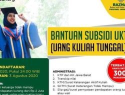 Baznas Jabar Beri Subsidi Uang Kuliah untuk Mahasiswa D3-S1, Ini Info Pendaftarannya