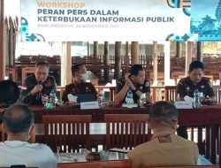 Diskominfo Pangandaran Gelar Workshop ‘Peran Pers dalam Keterbukaan Informasi Publik’