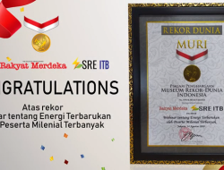 SRE ITB Catat Rekor MURI Peserta Webinar Milenial Terbanyak