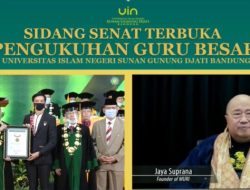 UIN Bandung Raih Rekor MURI Pengukuhan Guru Besar Terbanyak di Perguruan Tinggi Keagamaan