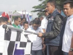 Ribuan Warga Rancah Ciamis Ikuti Jalan Sehat, Kedai Kopi Ki Oyo Disambangi Bupati