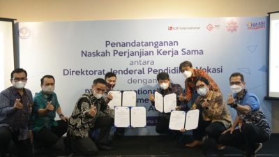 penandatanganan kerja sama ditjen vokasi dengan industri kreatif bidang permainan