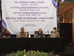 Revitalisasi Bahasa Daerah, Balai Bahasa Jawa Barat Gelar Pelatihan untuk Guru