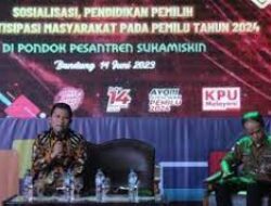 Santri Pondok Pesantren Sukamiskin Bandung Ikuti Sosialisasi Pemilu 2024