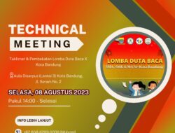 Yuk Ikutan Lomba Duta Baca X Tingkat Kota Bandung, Ini Info Lengkapnya