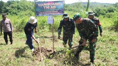 Peringati “Hari Juang TNI-AD ke-79”, Koramil 1007/Conggeang Kodim 0610 Sumedang Gelar Penanaman Pohon