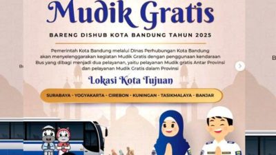 pendaftaran Mudik Gratis Pemkot Bandung 2025 di Instagram bdgdishub ret