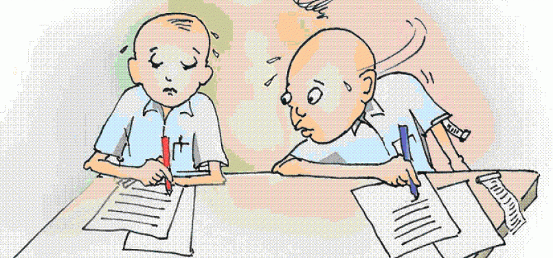 siswa menyontek ilustrasi 110607154954 414