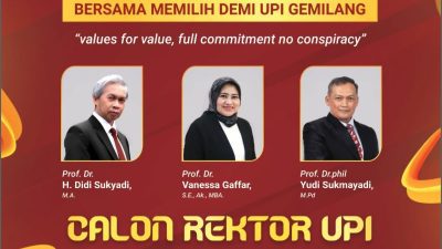 Inilah Profil Tiga Calon Rektor UPI Periode 2025-2030