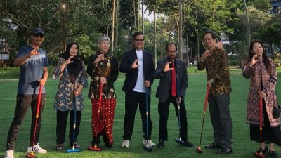 Resmikan Lapangan Gate Ball UPI Kampus Cibiru, Prof. Deni Darmawan: Menyeimbangkan Aspek Kognitif, Afektif, dan Psikomotorik