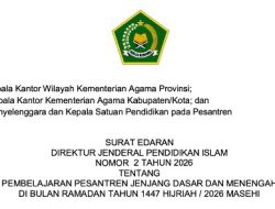 Panduan Teknis Pembelajaran Pesantren selama Ramadan 1447 H.