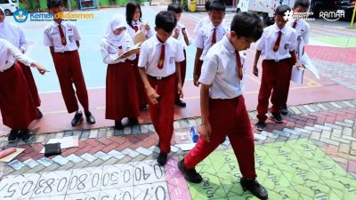 Taman Numerasi INTAN SDN 04 Meruya Selatan Jakarta Tarik Perhatian Guru Besar Universitas Hokkaido Jepang