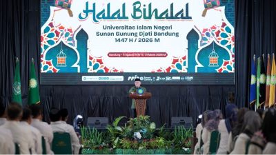 Halalbihalal UIN Bandung, Prof. Dadang Kahmad: tidak Boleh Ada Dusta di Antara Kita