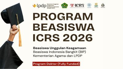 Kemenag-ICRS Yogyakarta Buka Pendaftaran Beasiswa Program Doktor Kajian Keagamaan, Ada Tiga Pilihan Kampus